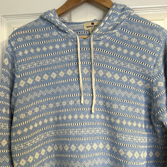 Woolrich Blue Hooded Sweater - Picture 2 of 8